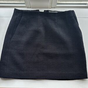 Babaton Textured Black Mini Skirt